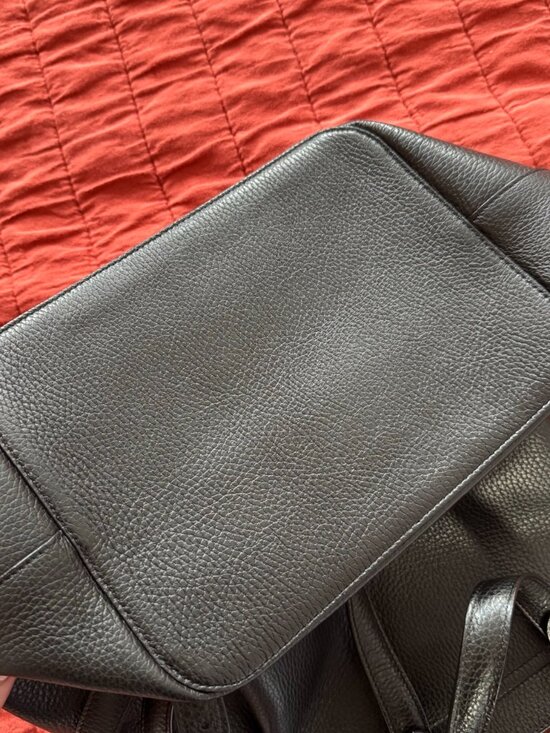 Cuyana Black Pebbled Leather Backpack main image 11